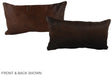 Chocolate 12"x22" Brazilian Cowhide Pillow #A38152 by Hudson Hides