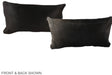 Solid Black 12"x22" Brazilian Cowhide Pillow #A38160 by Hudson Hides