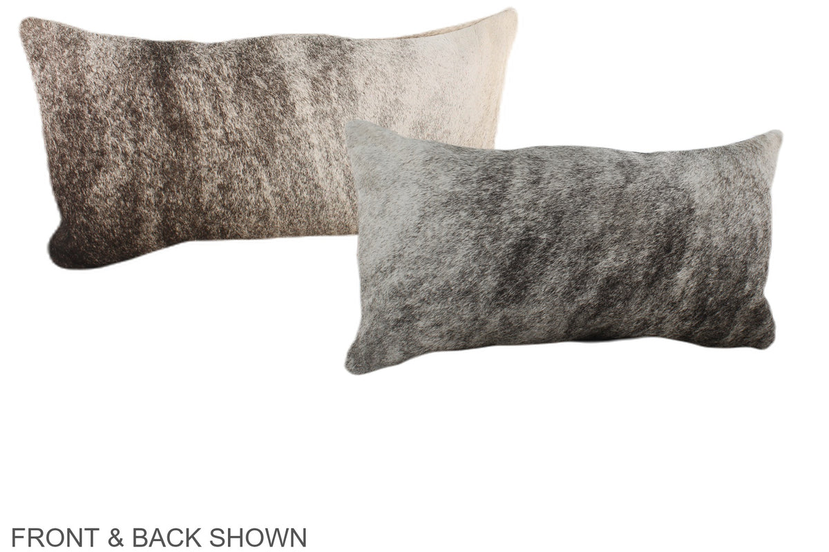 Grey Cowhide Pillow #A38166