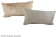 Champagne 12"x22" Brazilian Cowhide Pillow #A38169 by Hudson Hides