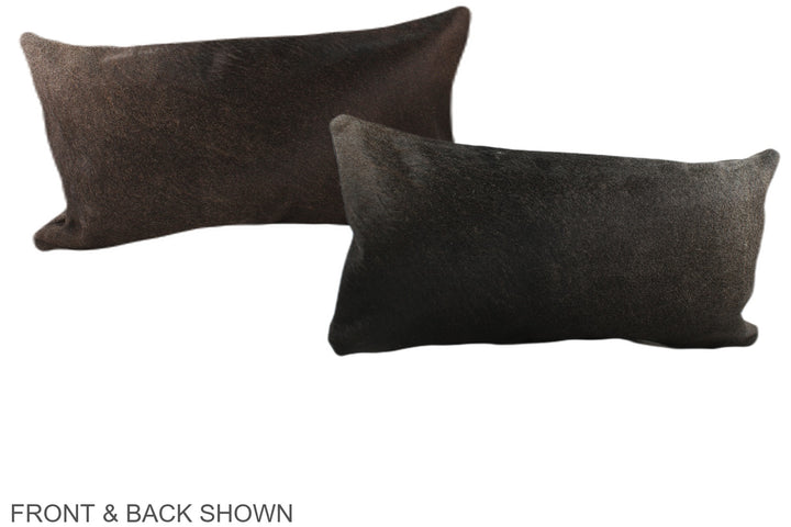 Chocolate 12"x22" Brazilian Cowhide Pillow #A38174 by Hudson Hides
