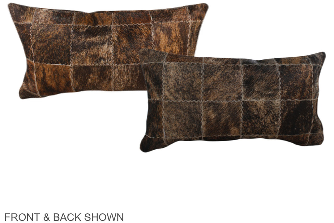 Patchwork 12"x22" Brazilian Cowhide Pillow #A38177 by Hudson Hides