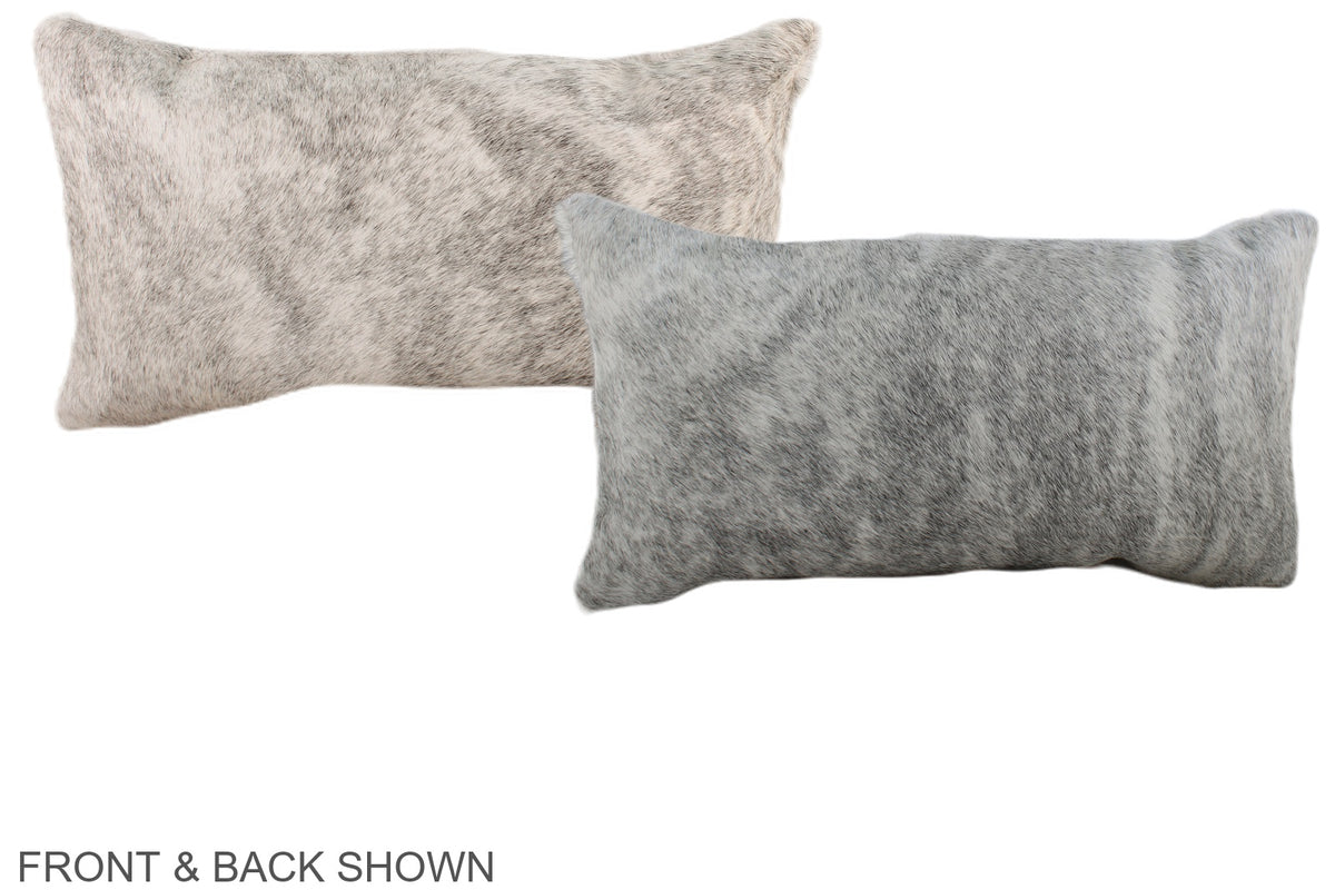 Grey Cowhide Pillow #A38178