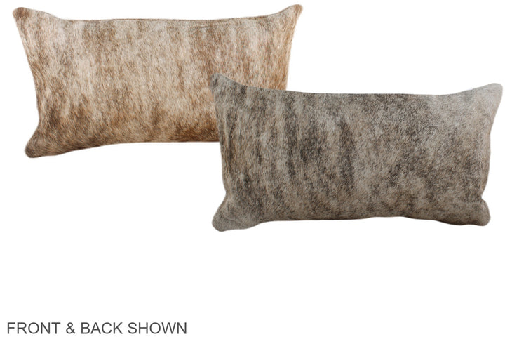 Light Brindle 12"x22" Brazilian Cowhide Pillow #A38180 by Hudson Hides