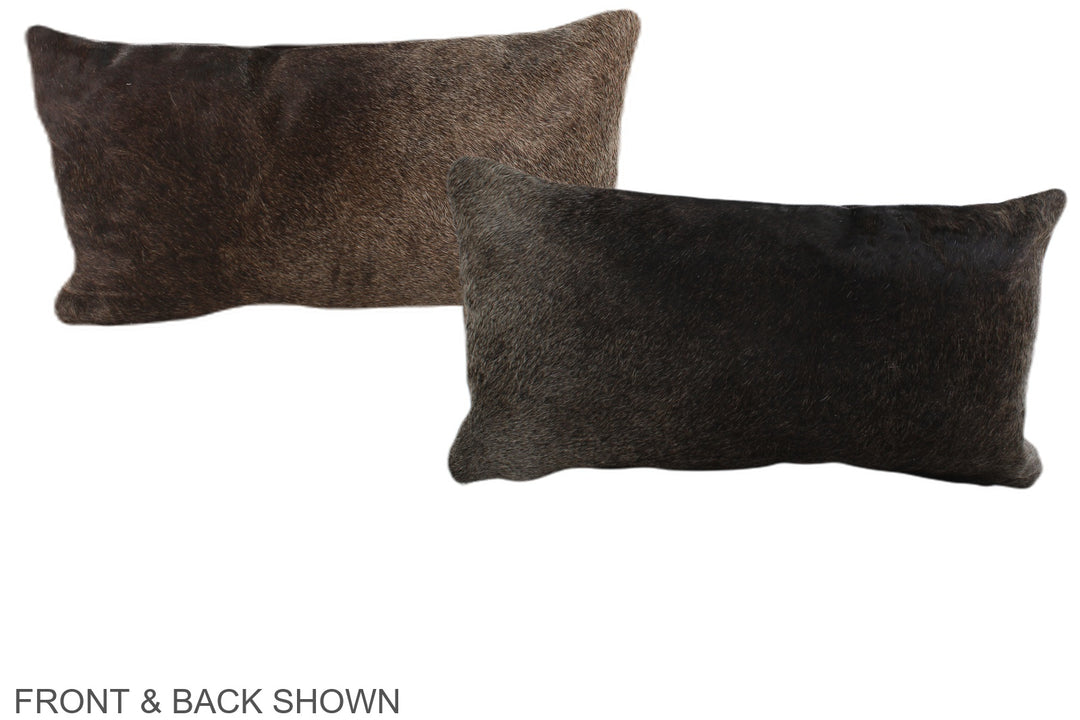 Chocolate 12"x22" Brazilian Cowhide Pillow #A38183 by Hudson Hides
