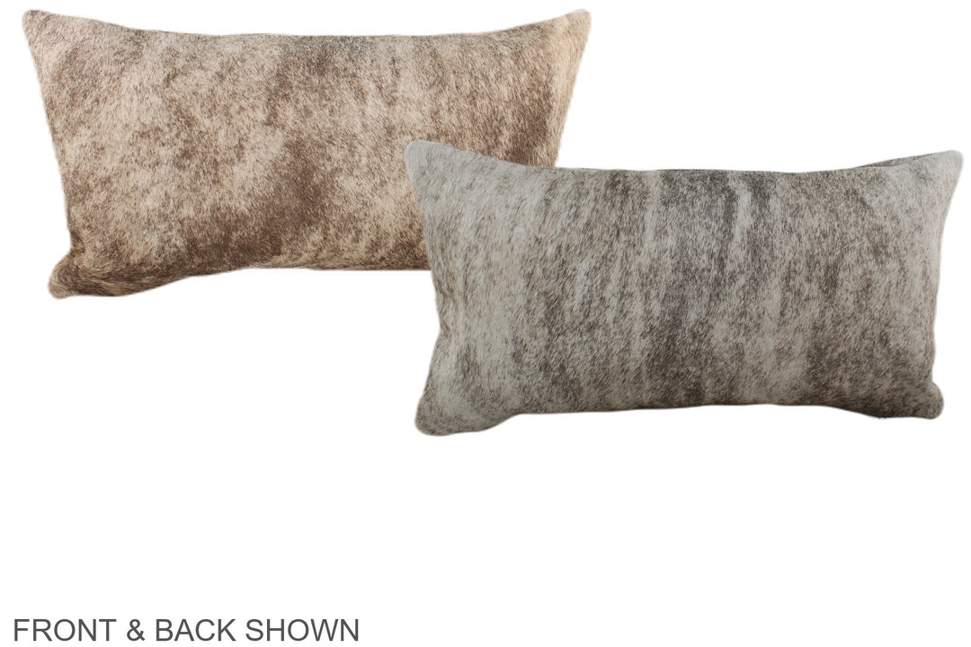 Light Brindle 12"x22" Brazilian Cowhide Pillow #A38188 by Hudson Hides