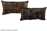 Patchwork 12"x22" Brazilian Cowhide Pillow #A38195 by Hudson Hides