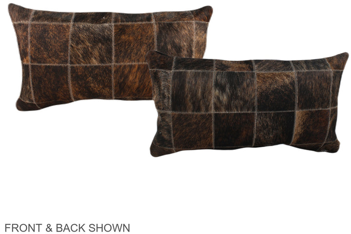 Patchwork 12"x22" Brazilian Cowhide Pillow #A38195 by Hudson Hides