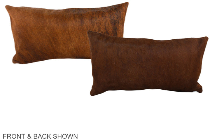 Medium Brindle 12"x22" Brazilian Cowhide Pillow #A38211 by Hudson Hides