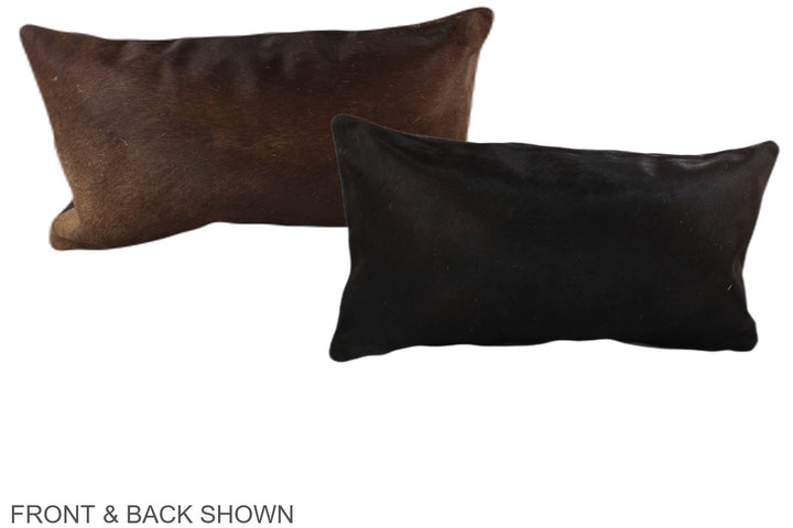 Chocolate 12"x22" Brazilian Cowhide Pillow #A38238 by Hudson Hides