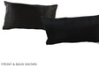 Solid Black 12"x22" Brazilian Cowhide Pillow #A38257 by Hudson Hides
