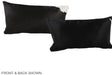 Solid Black 12"x22" Brazilian Cowhide Pillow #A38260 by Hudson Hides