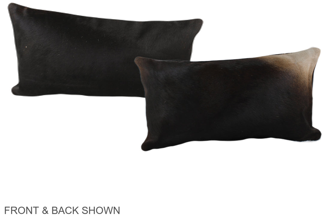 Chocolate 12"x22" Brazilian Cowhide Pillow #A38262 by Hudson Hides