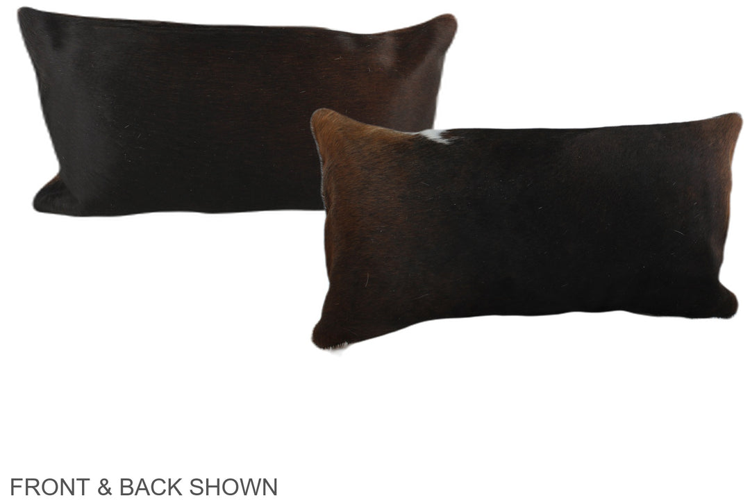 Chocolate 12"x22" Brazilian Cowhide Pillow #A38265 by Hudson Hides