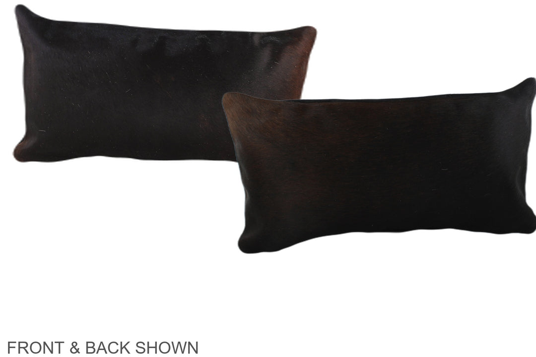 Chocolate 12"x22" Brazilian Cowhide Pillow #A38275 by Hudson Hides