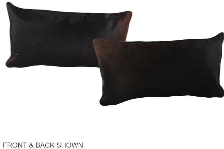 Chocolate 12"x22" Brazilian Cowhide Pillow #A38275 by Hudson Hides