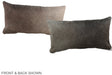 Grey with Beige 12"x22" Brazilian Cowhide Pillow #A38277 by Hudson Hides
