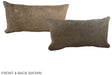 Grey with Beige 12"x22" Brazilian Cowhide Pillow #A38290 by Hudson Hides