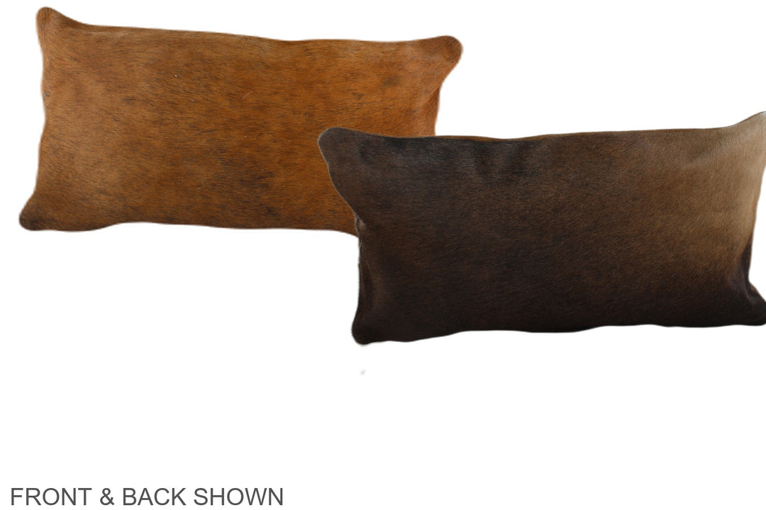 Chocolate 12"x22" Brazilian Cowhide Pillow #A38293 by Hudson Hides