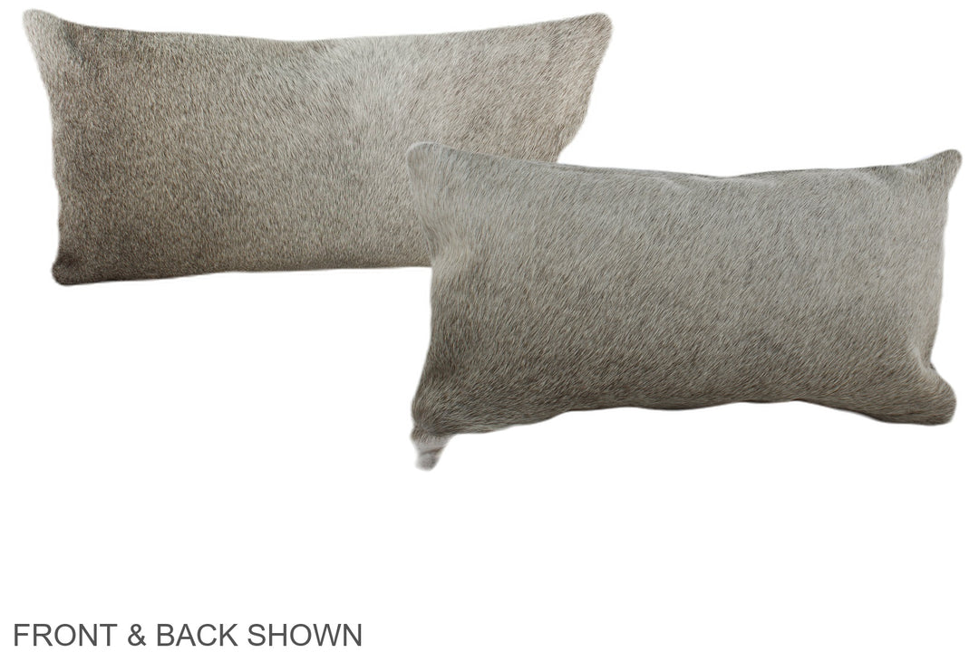 Grey 12"x22" Brazilian Cowhide Pillow #A38295 by Hudson Hides