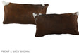 Chocolate 12"x22" Brazilian Cowhide Pillow #A38296 by Hudson Hides