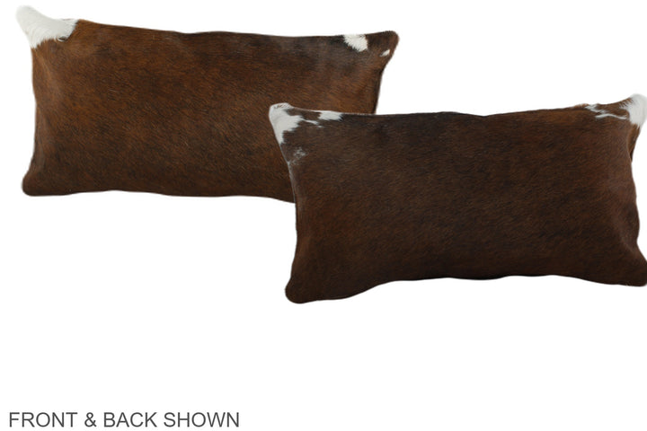 Chocolate 12"x22" Brazilian Cowhide Pillow #A38296 by Hudson Hides