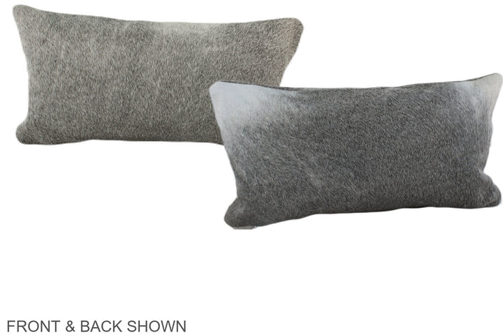 Grey 12"x22" Brazilian Cowhide Pillow #A38298 by Hudson Hides
