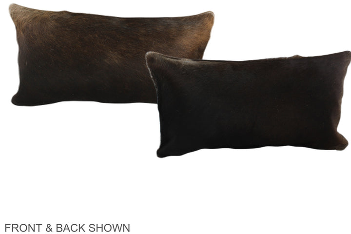 Chocolate 12"x22" Brazilian Cowhide Pillow #A38307 by Hudson Hides