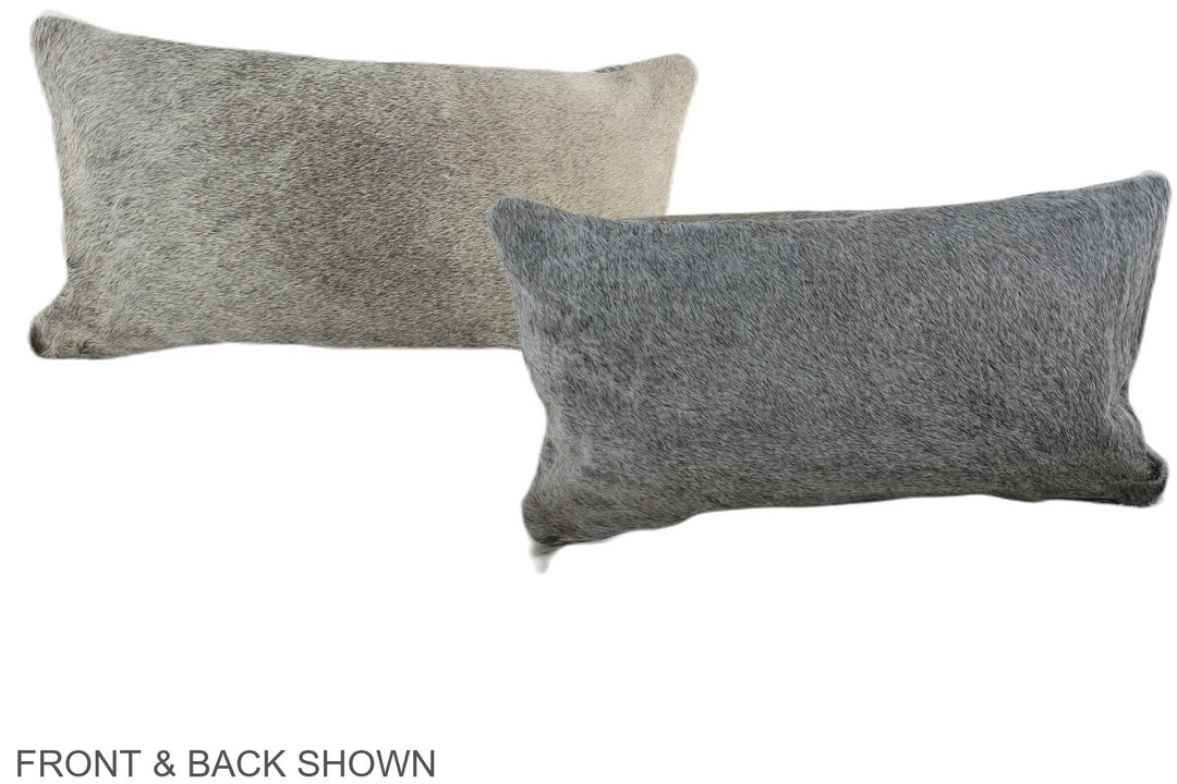 Grey 12"x22" Brazilian Cowhide Pillow #A38309 by Hudson Hides