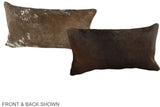 Chocolate 12"x22" Brazilian Cowhide Pillow #A38315 by Hudson Hides