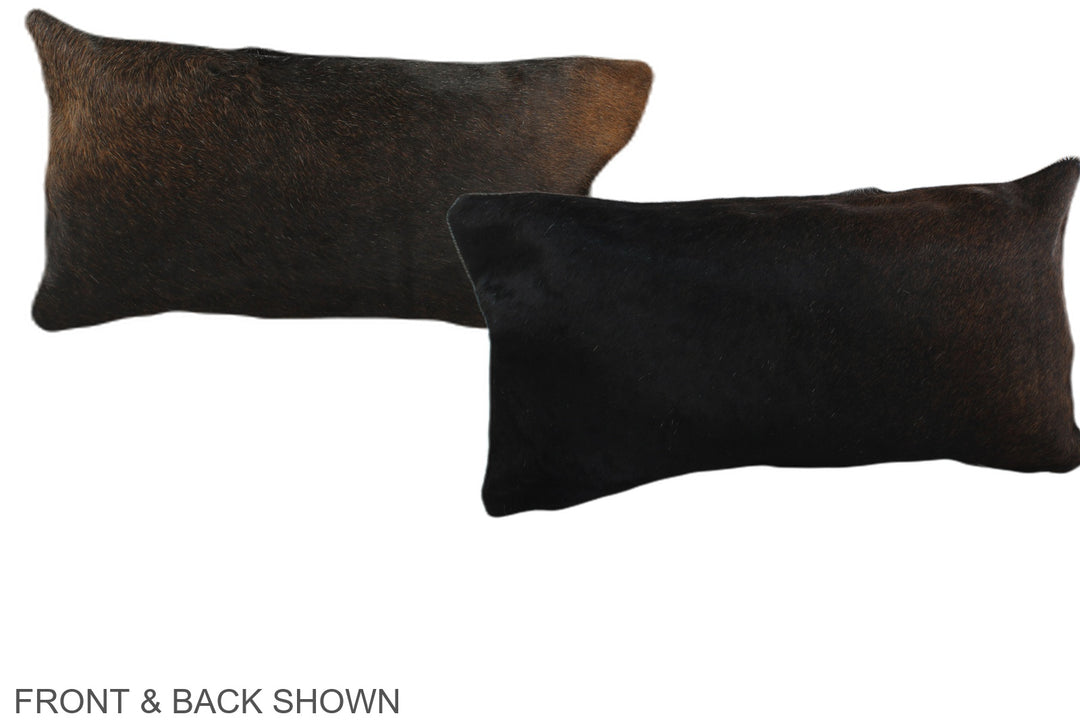 Chocolate 12"x22" Brazilian Cowhide Pillow #A38320 by Hudson Hides