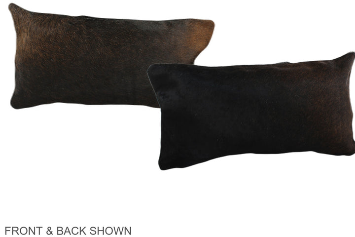 Chocolate 12"x22" Brazilian Cowhide Pillow #A38320 by Hudson Hides