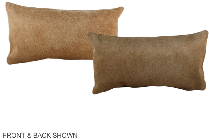 Beige 12"x22" Brazilian Cowhide Pillow #A38322 by Hudson Hides
