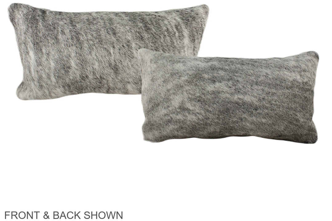 Grey 12"x22" Brazilian Cowhide Pillow #A38344 by Hudson Hides