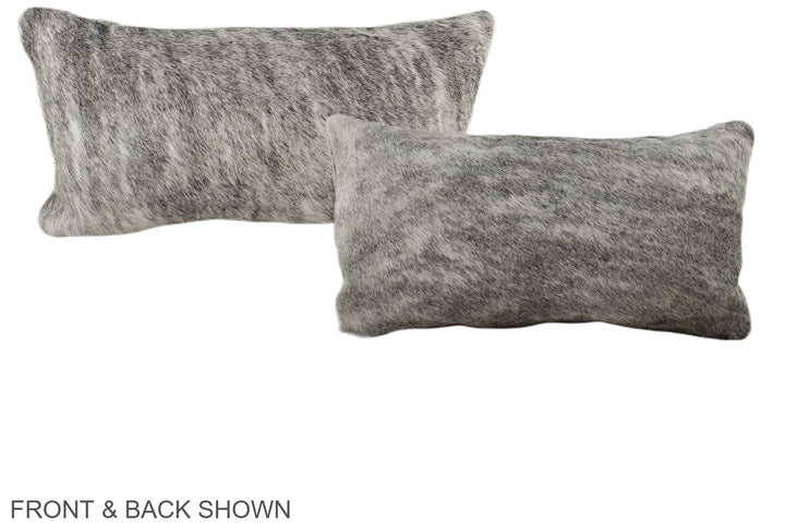 Grey 12"x22" Brazilian Cowhide Pillow #A38344 by Hudson Hides