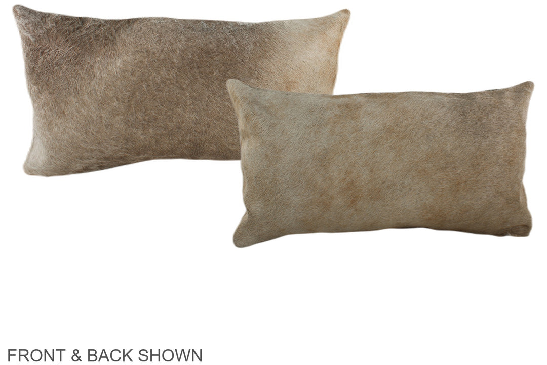 Taupe 12"x22" Brazilian Cowhide Pillow #A38355 by Hudson Hides