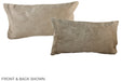 Champagne 12"x22" Brazilian Cowhide Pillow #A38361 by Hudson Hides