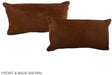 Solid Brown 12"x22" Brazilian Cowhide Pillow #A38363 by Hudson Hides