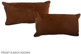 Solid Brown 12"x22" Brazilian Cowhide Pillow #A38363 by Hudson Hides
