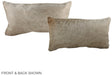 Champagne 12"x22" Brazilian Cowhide Pillow #A38369 by Hudson Hides