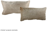 Champagne 12"x22" Brazilian Cowhide Pillow #A38369 by Hudson Hides