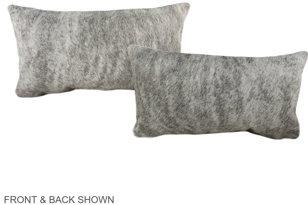 Grey 12"x22" Brazilian Cowhide Pillow #A38371 by Hudson Hides