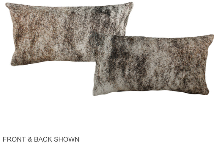 Grey 12"x22" Brazilian Cowhide Pillow #A38392 by Hudson Hides