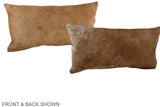 Solid Brown 12"x22" Brazilian Cowhide Pillow #A38406 by Hudson Hides