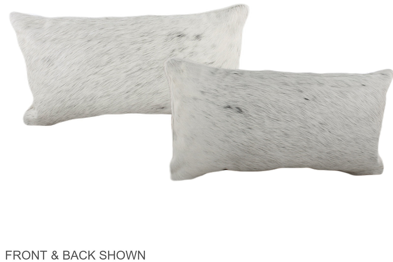 Salt and Pepper Black Cowhide Pillow #A38408
