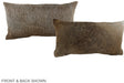 Grey with Beige 12"x22" Brazilian Cowhide Pillow #A38418 by Hudson Hides