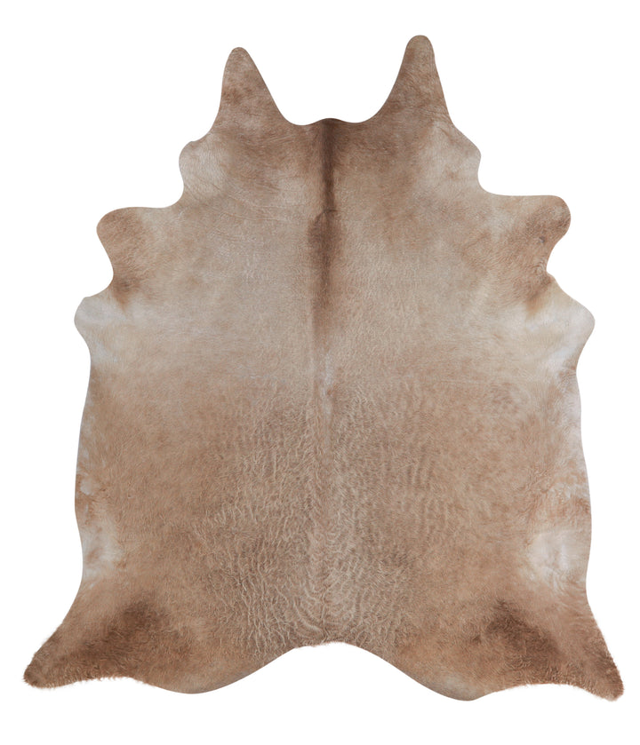Taupe X-Large Brazilian Cowhide Rug 6'11"H x 6'3"W #A3842 by Hudson Hides