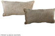 Champagne 12"x22" Brazilian Cowhide Pillow #A38433 by Hudson Hides