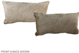 Champagne 12"x22" Brazilian Cowhide Pillow #A38433 by Hudson Hides