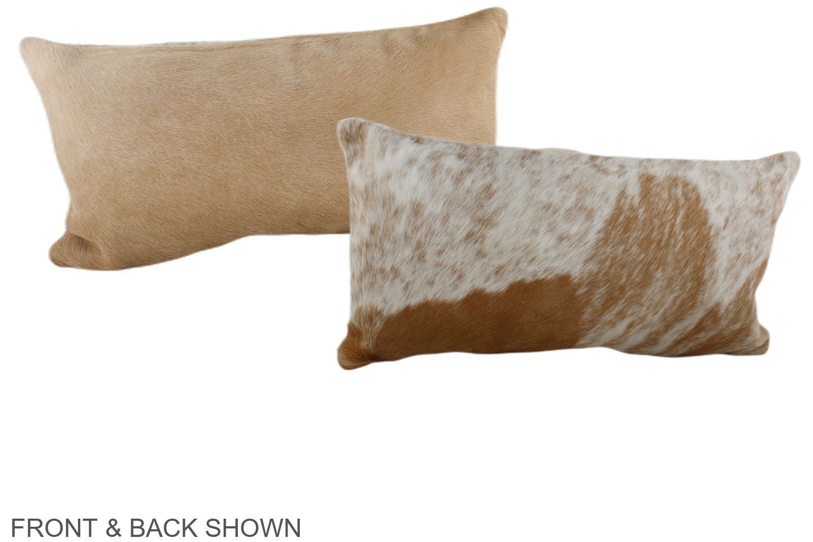 Brown and White Cowhide Pillow #A38436